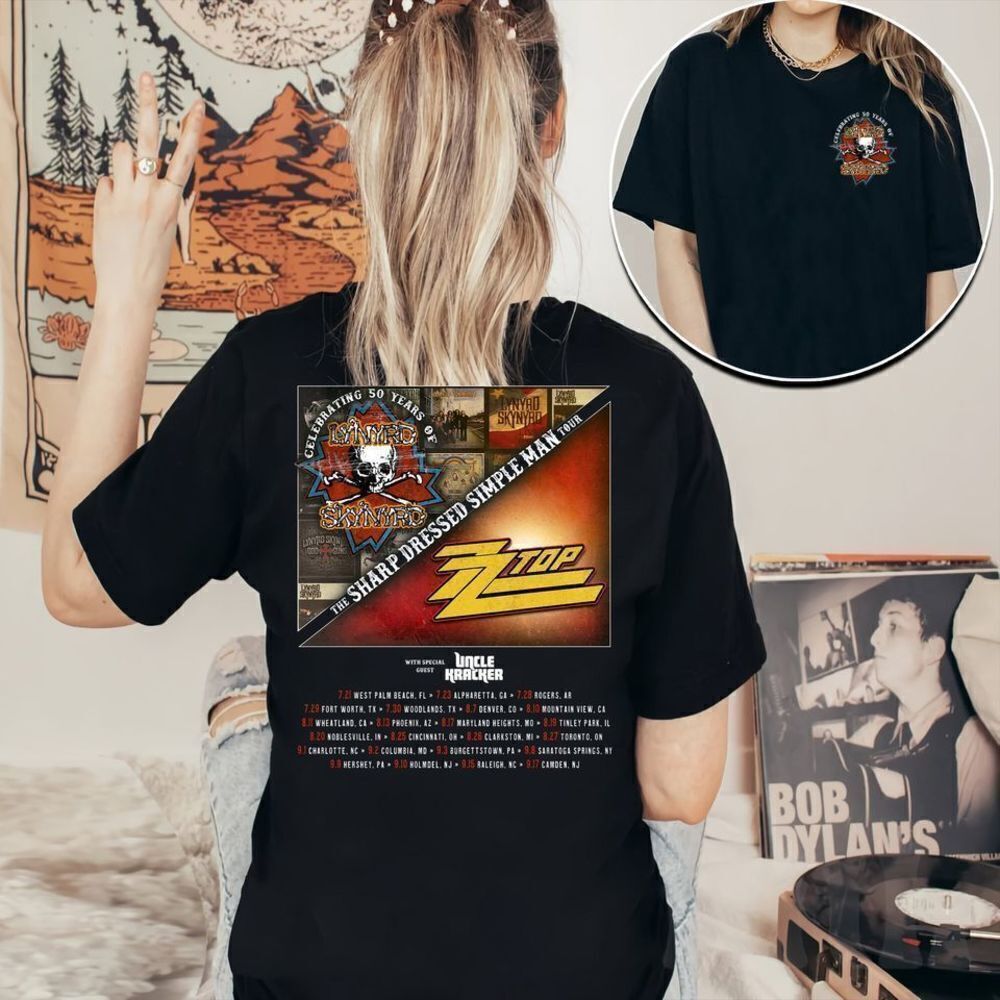 Lynyrd Skynyrd 2023 Tour Sharp Dressed Simple Man T-Shirt